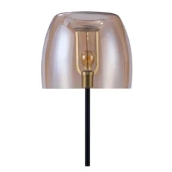 Rendez Vous Déco Lampadaires Lampadaire En Verre Fumé, Marbre Et Métal Noir -Luminaires Soldes 202 lampadaire en verre fume marbre et metal noir 4