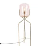 QAZQA Lampadaires Lampadaire En Verre Rose -Luminaires Soldes 202 lampadaire en verre rose