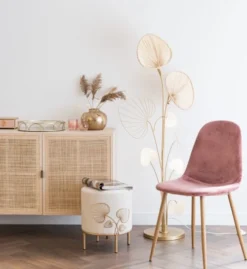 Maisons Du Monde Lampadaires Lampadaire Ginkgo En Métal Doré Et Bambou H145 -Luminaires Soldes 202 lampadaire ginkgo en metal dore et bambou h145 1000 5 16 204770 5