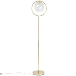 Maisons Du Monde Lampadaires Lampadaire Globe En Verre Et Métal Doré