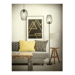 Lampea Lampadaires Lampadaire Industriel En Métal Noir 160 Cm -Luminaires Soldes 202 lampadaire industriel en metal noir 160 cm 1