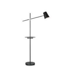 Markslöjd Lampadaires Lampadaire Liseuse Avec Tablette Et Port USB Noir H144cm