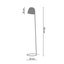 Tosel Lampadaires Lampadaire Liseuse Métal Blanc -Luminaires Soldes 202 lampadaire liseuse metal blanc 2