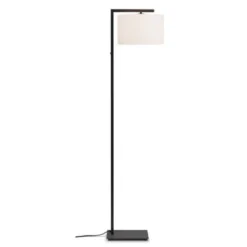 It's About Romi Lampadaires Lampadaire Noir Et Abat-jour Blanc H160cm