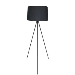 LUMISKY Lampadaires Lampadaire Salon Métal Noir H140CM