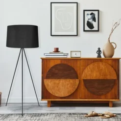 LUMISKY Lampadaires Lampadaire Salon Métal Noir H140CM -Luminaires Soldes 202 lampadaire salon metal noir h140cm 4