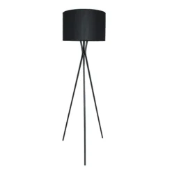 LUMISKY Lampadaires Lampadaire Salon Métal Noir H150CM