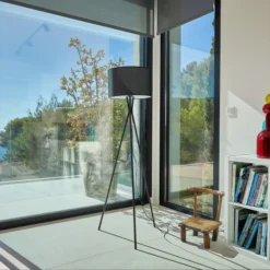 LUMISKY Lampadaires Lampadaire Salon Métal Noir H150CM -Luminaires Soldes 202 lampadaire salon metal noir h150cm 3