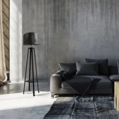 Metropolight Lampadaires Lampadaire Simili Cuir/métal H170,5cm -Luminaires Soldes 202 lampadaire simili cuir metal h170 5cm 1