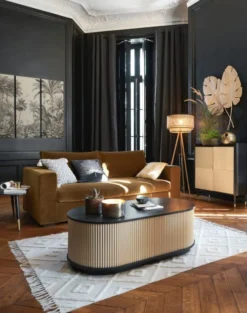 Maisons Du Monde Lampadaires Lampadaire Trépied En Bois De Chêne Et Abat-jour Cannage En Fibre Végétale -Luminaires Soldes 202 lampadaire trepied en bois de chene et abat jour cannage en fibre vegetale 1000 5 36 222994 3