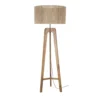 Maisons Du Monde Lampadaires Lampadaire Trépied En Bois De Manguier Et Abat-jour Cannage En Fil De Jute Tressé Main H154