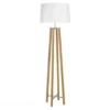 Maisons Du Monde Lampadaires Lampadaire Trépied En Chêne Et Abat-jour Blanc H160 -Luminaires Soldes 202 lampadaire trepied en chene et abat jour blanc h160 1000 0 16 174471 1