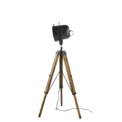 Maisons Du Monde Lampadaires Lampadaire Trépied En Manguier Et Métal Noir H130