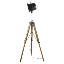 Maisons Du Monde Lampadaires Lampadaire Trépied En Manguier Et Métal Noir H130 -Luminaires Soldes 202 lampadaire trepied en manguier et metal noir h130 1000 12 37 191466 3