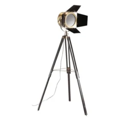 Maisons Du Monde Lampadaires Lampadaire Trépied En Métal Cuivré H 174 Cm