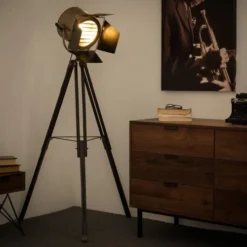 Maisons Du Monde Lampadaires Lampadaire Trépied En Métal Cuivré H 174 Cm -Luminaires Soldes 202 lampadaire trepied en metal cuivre h 174 cm 1000 8 17 130602 4