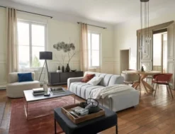 Maisons Du Monde Lampadaires Lampadaire Trépied En Métal Doré Et Noir, Abat-jour En Velours Noir H152 -Luminaires Soldes 202 lampadaire trepied en metal dore et noir abat jour en velours noir h152 1000 3 23 226630 2