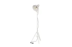 Bepurehome Lampadaires Lampadaire Trépied Métal Blanc Lampe Sur Pied