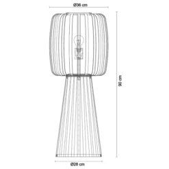 Lo Select Lampes à Poser Lampadairebamboo Bois E27 -Luminaires Soldes 202 lampadairebamboo bois e27 3