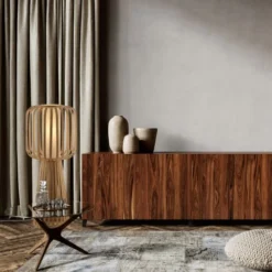 Lo Select Lampes à Poser Lampadairebamboo Bois E27 -Luminaires Soldes 202 lampadairebamboo bois e27 4