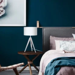 Tosel Lampes à Poser Lampe A Poser Bois Naturel Et Noir -Luminaires Soldes 202 lampe a poser bois naturel et noir 3