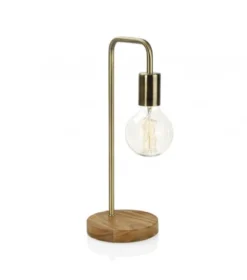 Wadiga Lampes à Poser Lampe à Poser Design En Bois Et Laiton