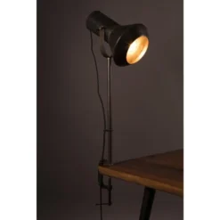 Dutchbone Lampes à Poser Lampe à Poser Design En Métal Noir -Luminaires Soldes 202 lampe a poser design en metal noir 2