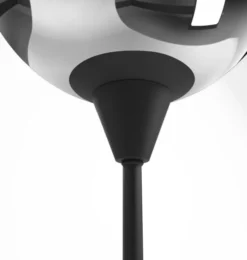 Potiron Paris Lampes à Poser Lampe à Poser Design En Métal Noir Et Verre Fumé -Luminaires Soldes 202 lampe a poser design en metal noir et verre fume 2