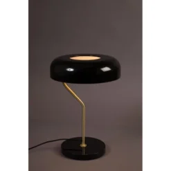 Dutchbone Lampes à Poser Lampe à Poser Design Métal Finitions Dorées Noir -Luminaires Soldes 202 lampe a poser design metal finitions dorees noir 2