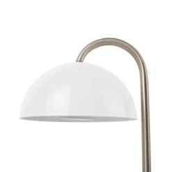 Present Time Lampes à Poser Lampe à Poser Dome Métal Blanc -Luminaires Soldes 202 lampe a poser dome metal blanc 2