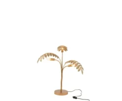 Meubles & Design Lampes à Poser Lampe à Poser Doré Palmier -Luminaires Soldes 202 lampe a poser dore palmier 2