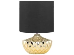 Beliani Lampes à Poser Lampe à Poser Dorée