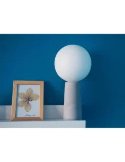 Gone's Lampes à Poser Lampe à Poser En Béton Avec Ampoule Effet Porcelaine -Luminaires Soldes 202 lampe a poser en beton avec ampoule effet porcelaine 4