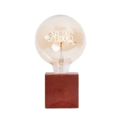 Junny Lampes à Poser Lampe à Poser En Béton Anthracite Avec Son Ampoule à Message -Luminaires Soldes 202 lampe a poser en beton brique avec son ampoule a message 3