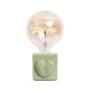 Junny Lampes à Poser Lampe à Poser En Béton Vert Avec Son Ampoule à Message -Luminaires Soldes 202 lampe a poser en beton vert avec son ampoule a message 2