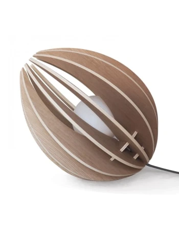 Gone's Lampes à Poser Lampe à Poser En Bois Avec Fil Noir Et Ampoule 7 Gone's Lampes à Poser Lampe à Poser En Bois Avec Fil Noir Et Ampoule – Image 5