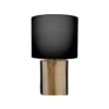 Pirouette Paris Lampes à Poser Lampe à Poser En Bois De Suar Abat-jour Noir -Luminaires Soldes 202 lampe a poser en bois de suar abat jour noir