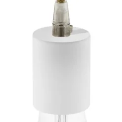 Coc'art Lampes à Poser Lampe à Poser En Bois Recyclé Blanc -Luminaires Soldes 202 lampe a poser en bois recycle blanc 4