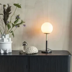 Zuiver Lampes à Poser Lampe à Poser En Marbre Et Métal Noir -Luminaires Soldes 202 lampe a poser en marbre et metal noir 2