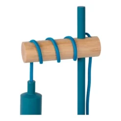 J&Kids Lampes à Poser Lampe à Poser En Métal Bleu Ø 15 Cm -Luminaires Soldes 202 lampe a poser en metal bleu oe 15 cm 3