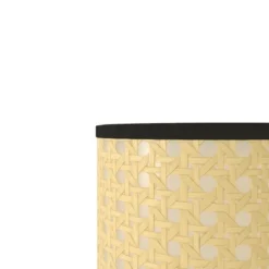 Potiron Paris Lampes à Poser Lampe à Poser En Métal Et Rotin -Luminaires Soldes 202 lampe a poser en metal et rotin 3