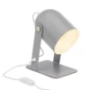 Brilliant Lampes à Poser Lampe à Poser En Métal Gris Orientable H22cm -Luminaires Soldes 202 lampe a poser en metal gris orientable h22cm