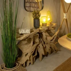 Pirouette Paris Lampes à Poser Lampe à Poser En Verre Base En Métal Effet Bois -Luminaires Soldes 202 lampe a poser en verre base en metal effet bois 6