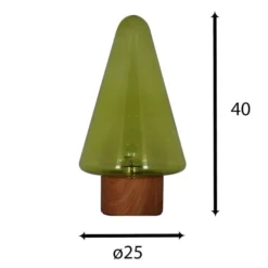 Pirouette Paris Lampes à Poser Lampe à Poser En Verre Base En Métal Effet Bois -Luminaires Soldes 202 lampe a poser en verre base en metal effet bois 8