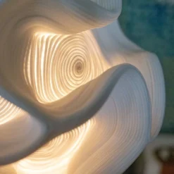 Now’s Home Lampes à Poser Lampe à Poser En Zipper Ivoire Pied En Teck H64 -Luminaires Soldes 202 lampe a poser en zipper ivoire pied en teck h64 3