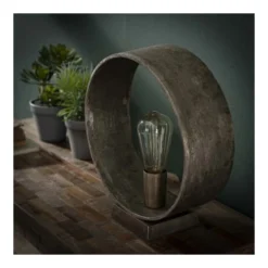 Lampea Lampes à Poser Lampe à Poser Industrielle En Métal Argent 32 Cm -Luminaires Soldes 202 lampe a poser industrielle en metal argent 32 cm 1