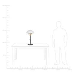 Beliani Lampes à Poser Lampe à Poser Noir Et Blanc -Luminaires Soldes 202 lampe a poser noir et blanc 5