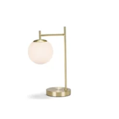 Wadiga Lampes à Poser Lampe à Poser Rétro Métal Doré Et Globe En Verre Blanchi H40cm -Luminaires Soldes 202 lampe a poser retro metal dore et globe en verre blanchi h40cm 2