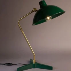 Dutchbone Lampes à Poser Lampe à Poser Vintage En Métal Vert -Luminaires Soldes 202 lampe a poser vintage en metal vert 3