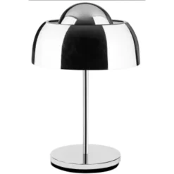 ATHM DESIGN Lampes à Poser Lampe Abat Jour Et Pied Métal Blanc -Luminaires Soldes 202 lampe abat jour et pied metal argent 1